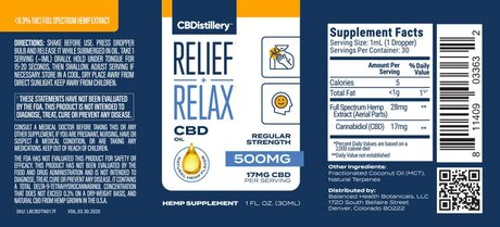Oil-CBDistillery Regular Strength Full Spectrum CBD Oil Mango 500 mg