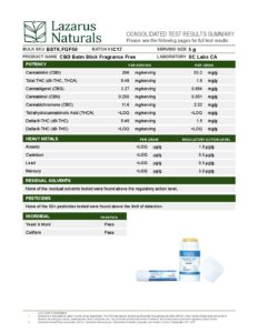 Topical-Lazarus Naturals Relief & Recovery CBD Balm Stick
