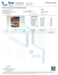 Edibles-3CHI True Strain Gummies High Potency